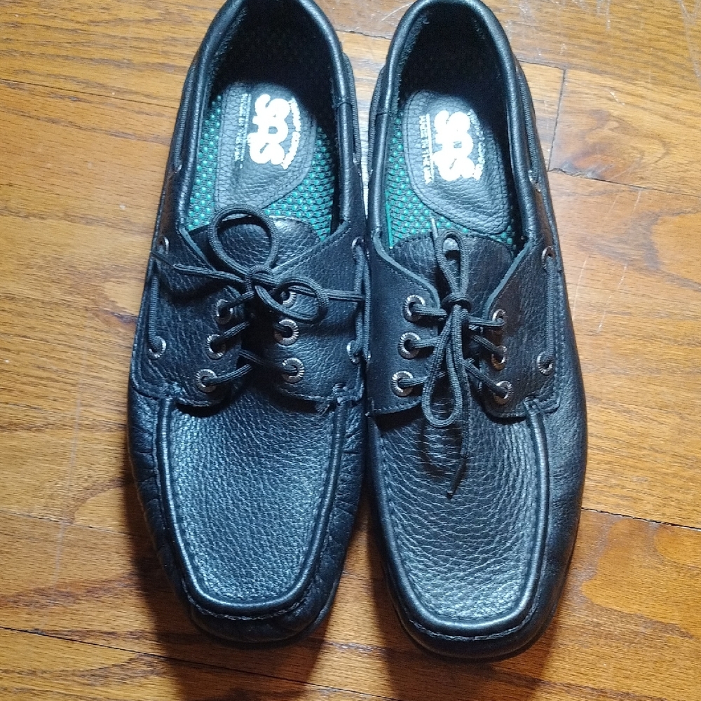 SAS Men's Black Leather Shoes Size 12